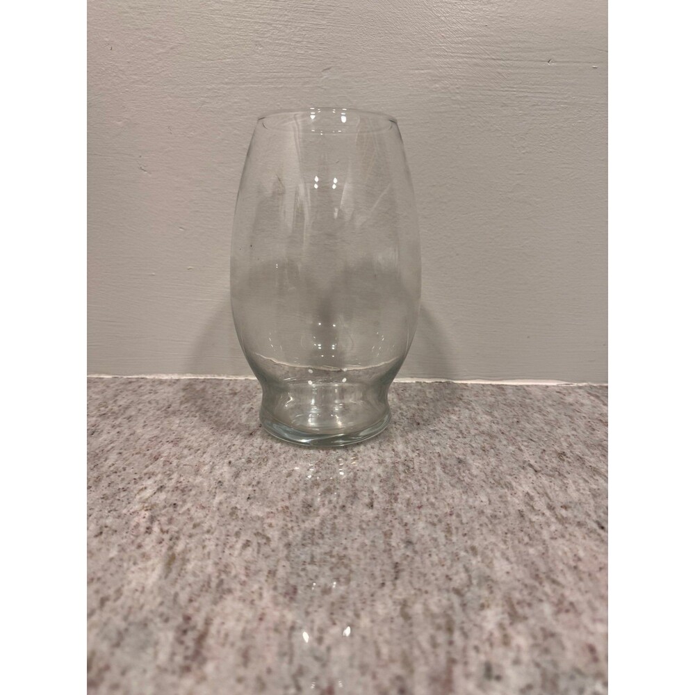 Clear Glass Barrel / Hurricane Flower Vase – Modern Table Centerpiece